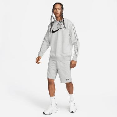  Nike Sportswear Repeat Fleece Crew Bb Erkek Gri Sweatshirt