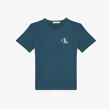  Calvin Klein Jeans Chest Monogram Çocuk Mavi T-Shirt