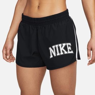  Nike Dri-Fit Swoosh Run 10K Kadın Siyah Şort