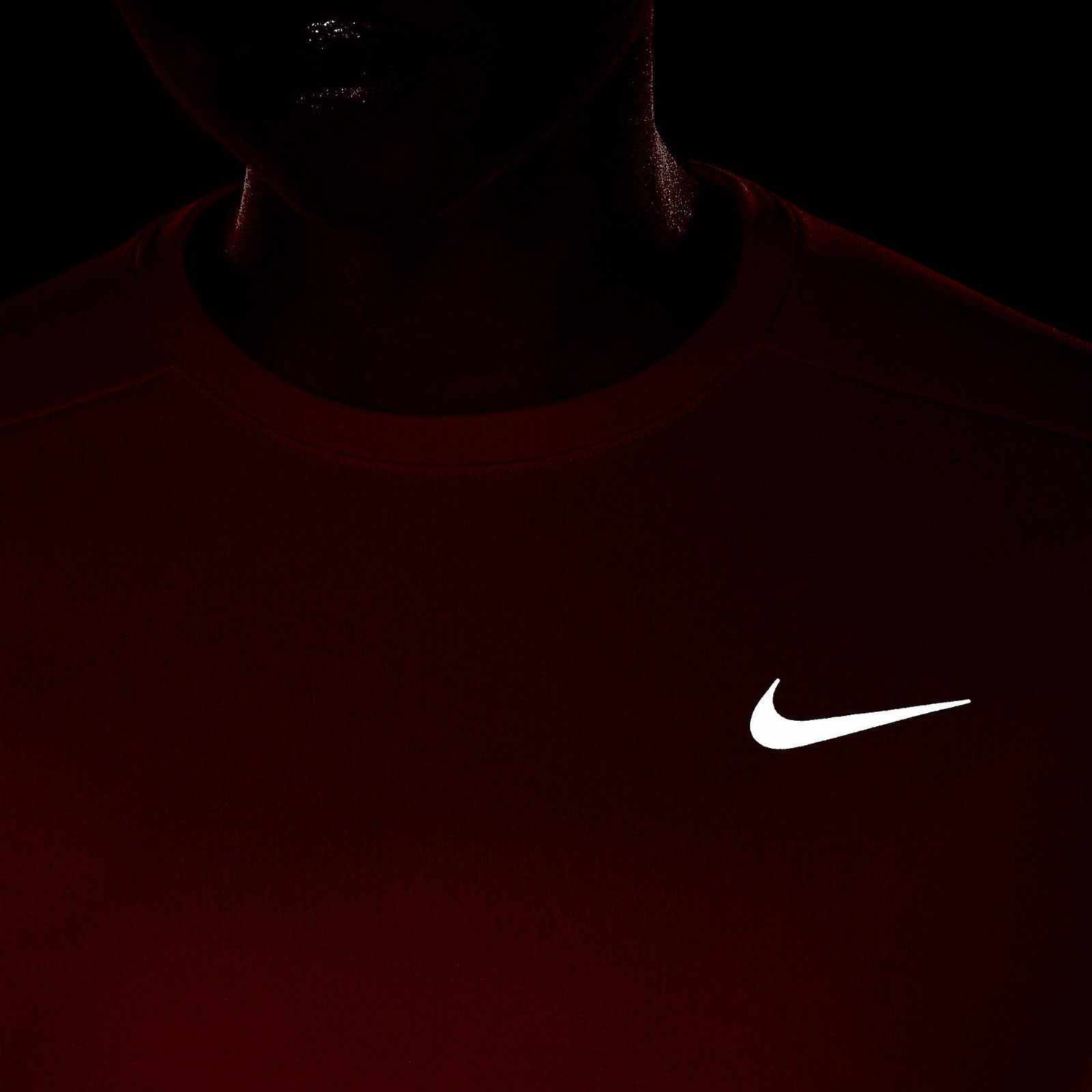 Nike Dri-Fit Pacer Crew Kadın Kırmızı T-Shirt