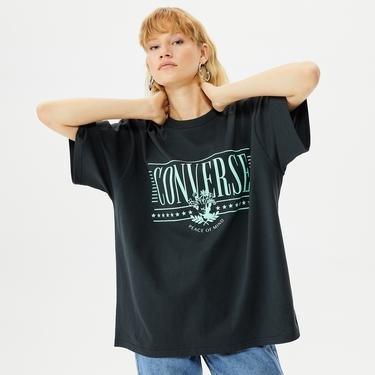  Converse College Graphic Unisex Siyah T-Shirt