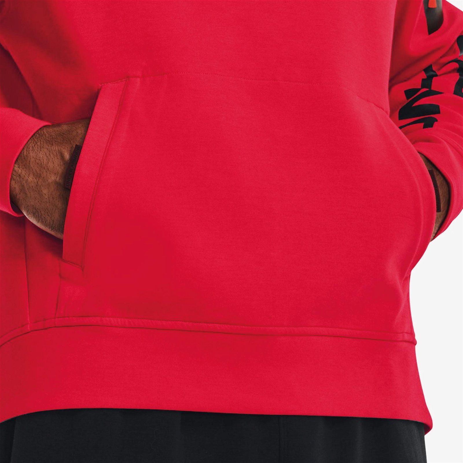 Under Armour Summit Knit Graphic Crew Erkek Kırmızı Sweatshirt