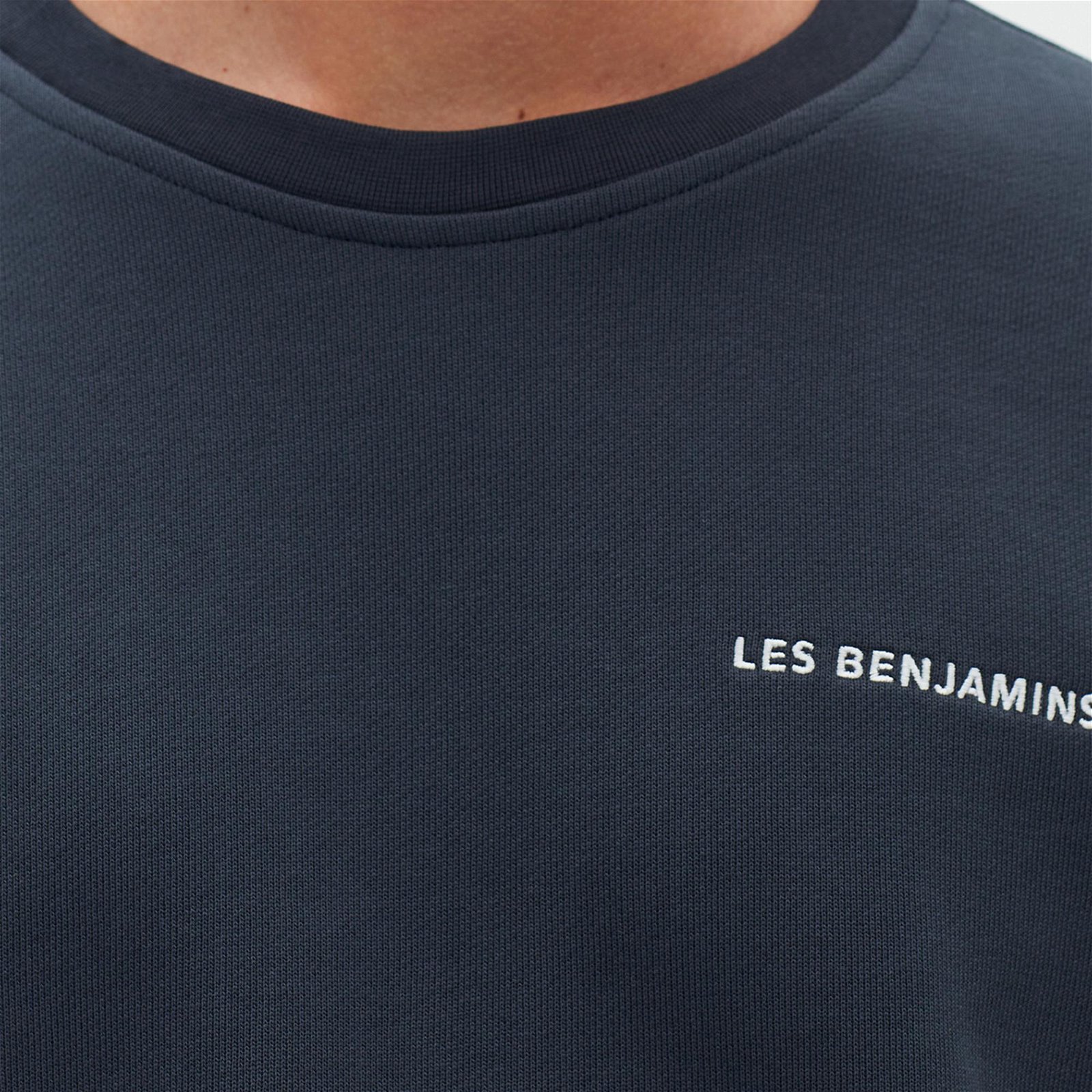 Les Benjamins Essentials Erkek Mavi Sweatshirt