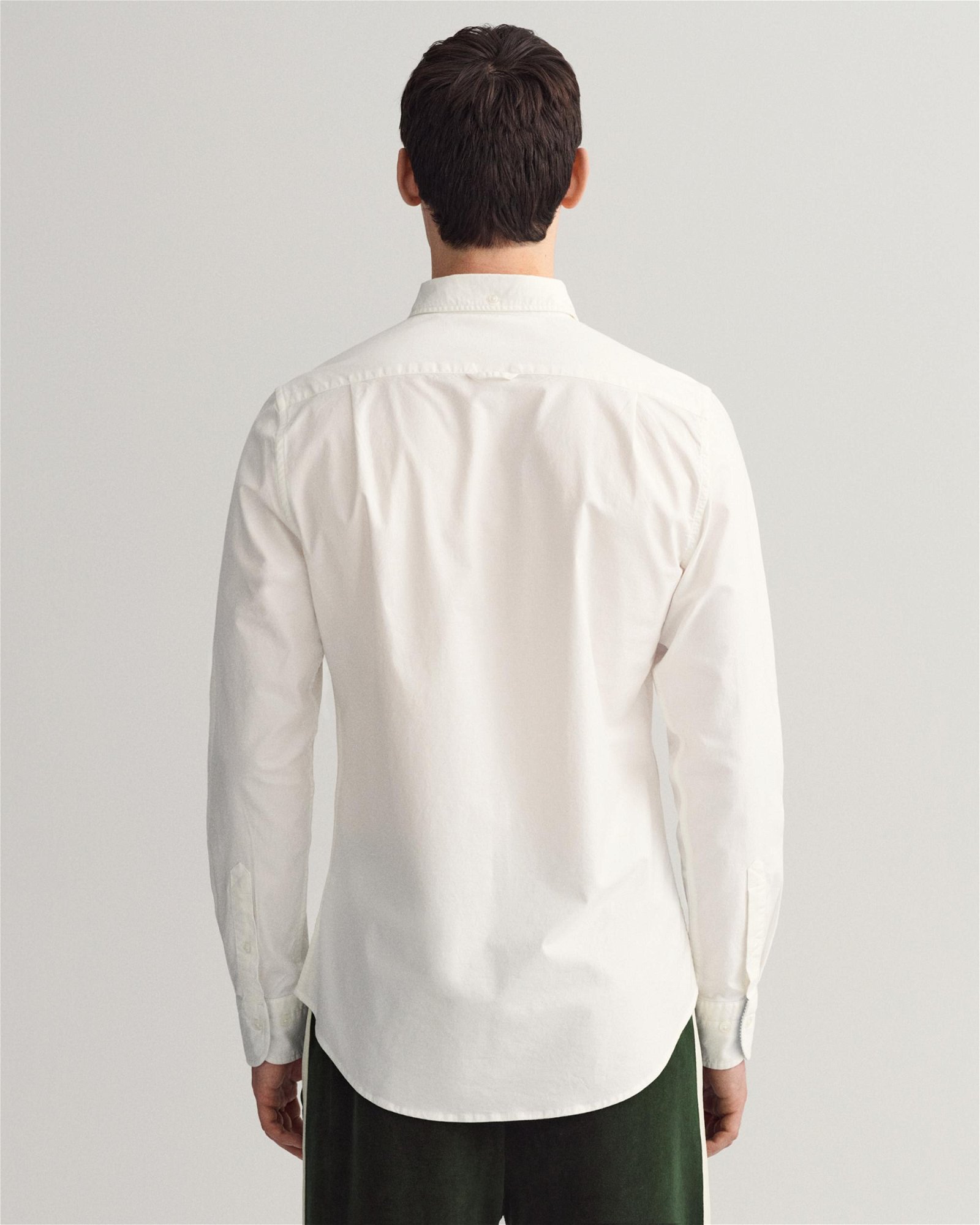 Gant Erkek Beyaz Slim Fit Düğmeli Yaka Gömlek