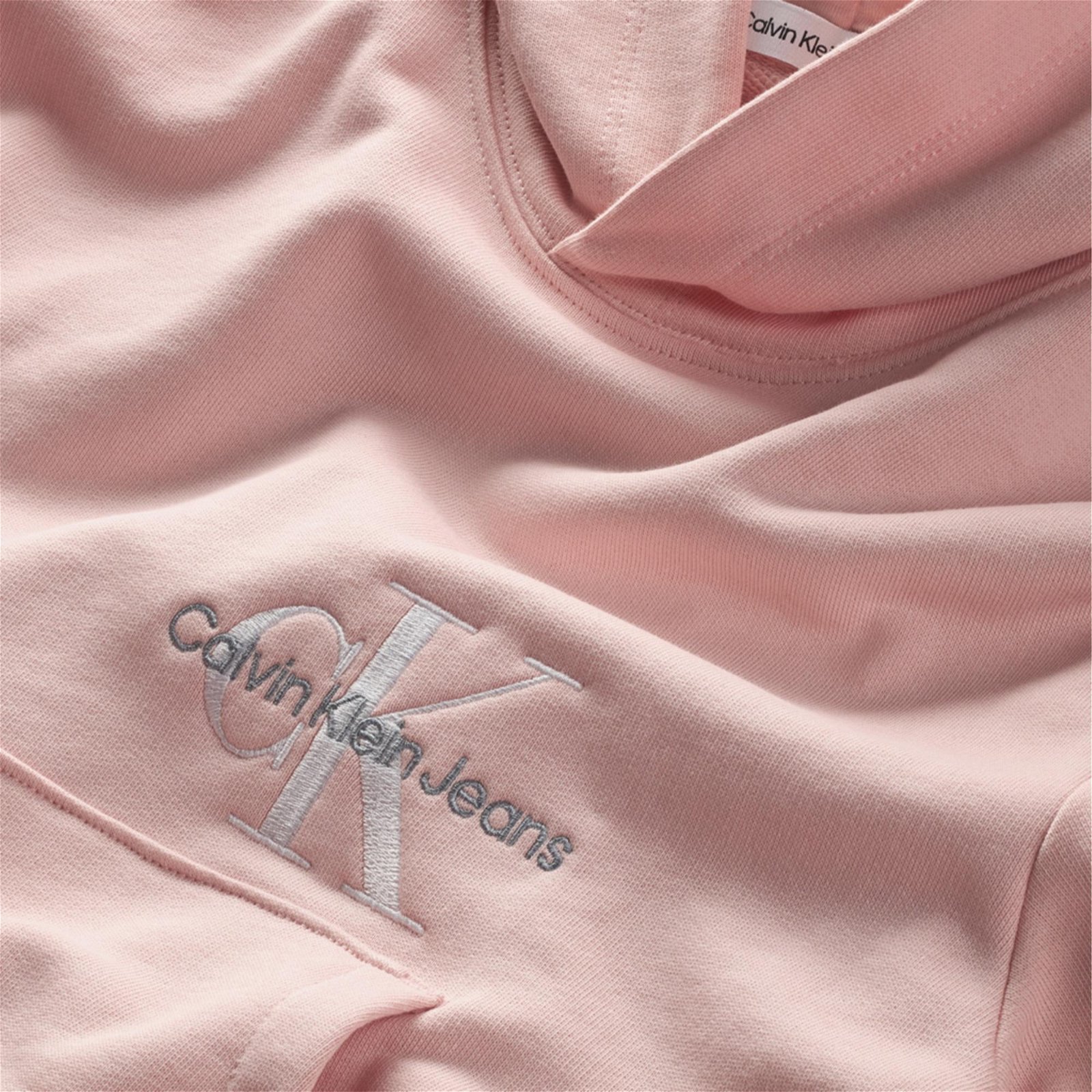 Calvin Klein Monogram Off Placed  Çocuk Pembe Sweatshirt