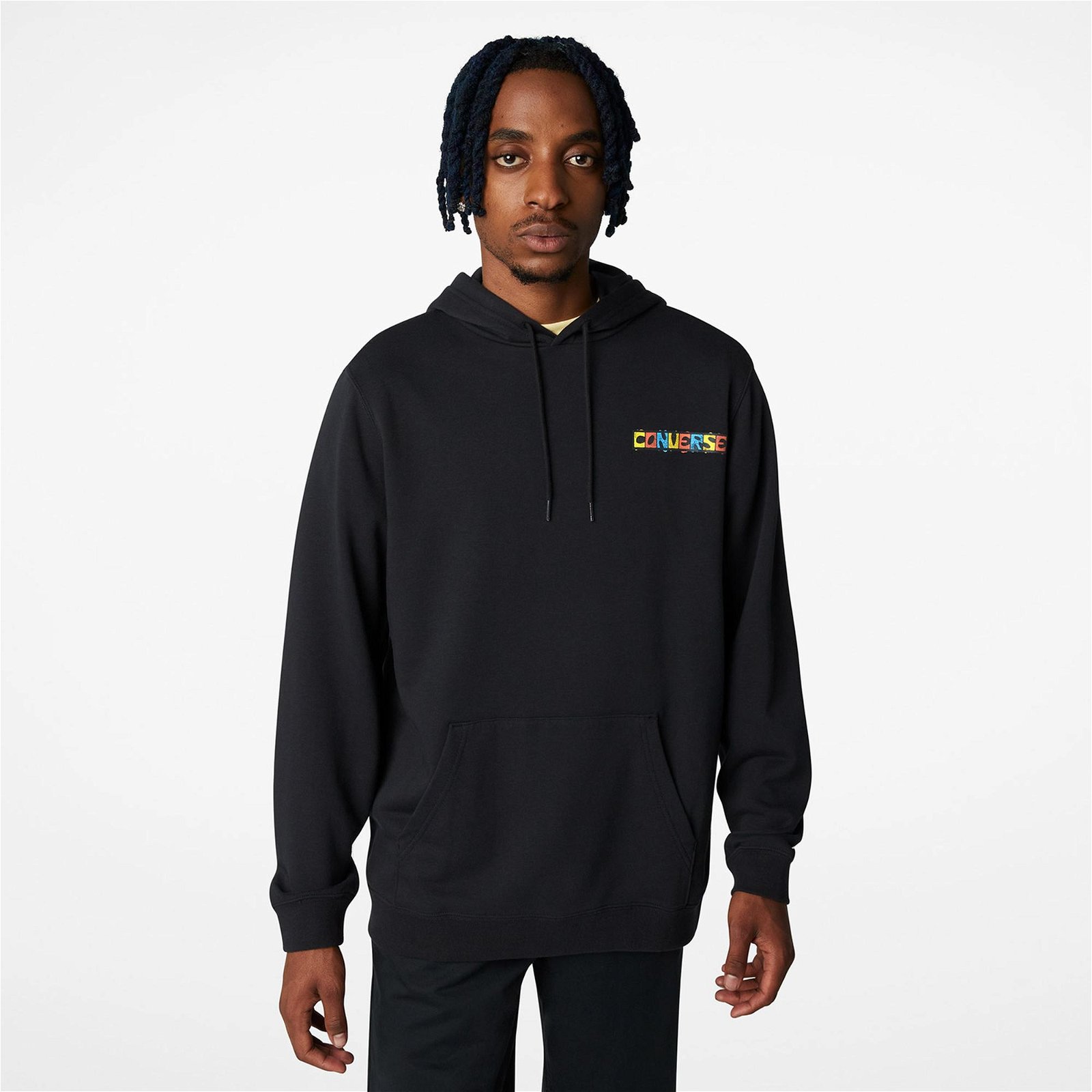 Converse Desert Daydream Pullover Graphic Hoodie Erkek Siyah Sweatshirt