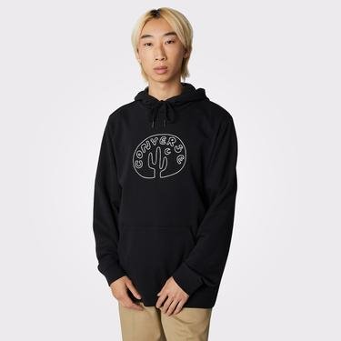  Converse Desert Graphic Pullover Hoodie Erkek Siyah Sweatshirt