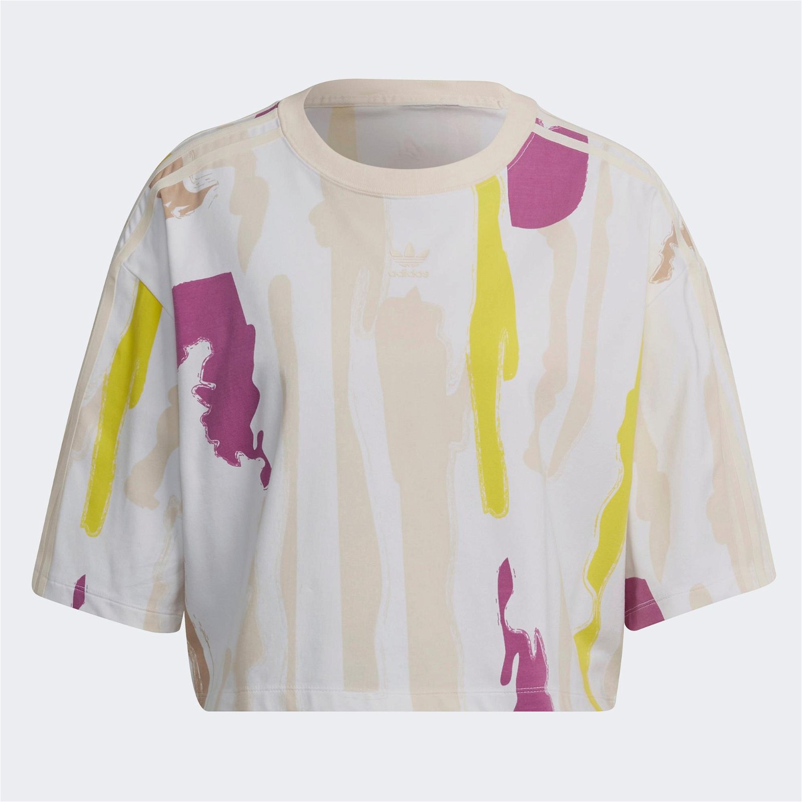 adidas Thebe Magugu Allover Print Crop Kadın Renkli T-Shirt