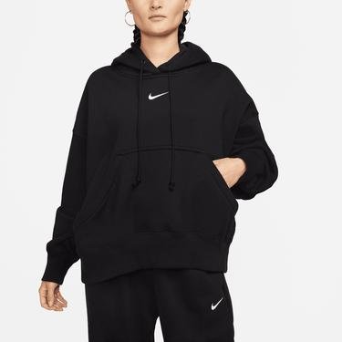  Nike Sportswear Phonnex Fleece Oversize  Hoodie Kadın Siyah Sweatshirt
