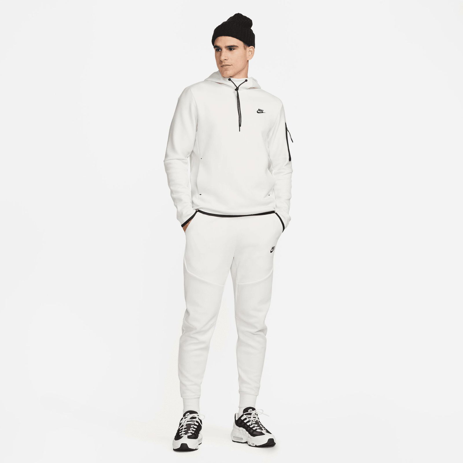Nike Sportswear Tech Fleece Erkek Beyaz Eşofman Altı