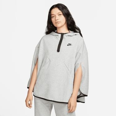  Nike Sportswear Tech Fleece Essential Poncho Kadın Gri Sweatshirt