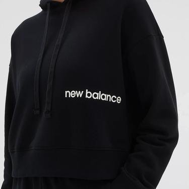  New Balance Essentials Hoodie Kadın Siyah Sweatshirt