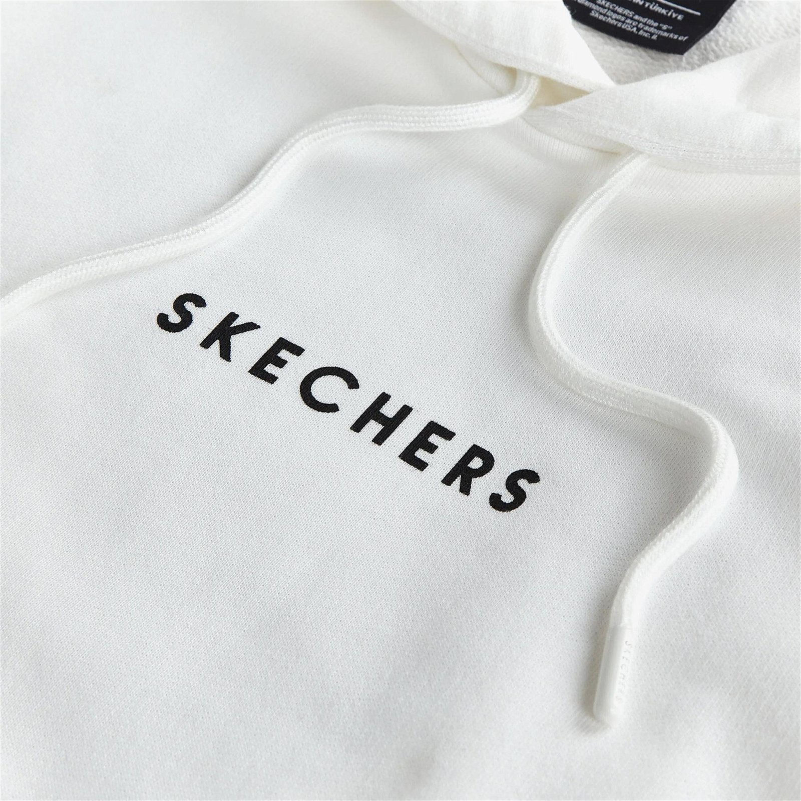 Skechers Heavy Weight Fleece Erkek Beyaz Sweatshirt