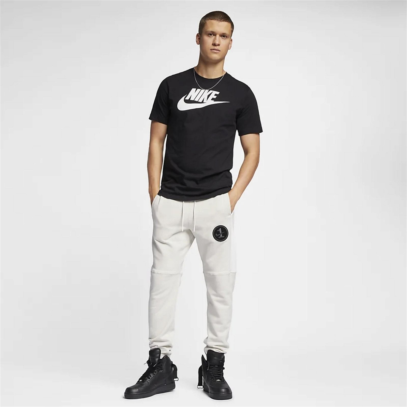 Nike Sportswear Icon Futura Erkek Siyah T-Shirt