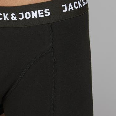 Jack & Jones Trunks Male Knit Erkek 3'lü Siyah Boxer