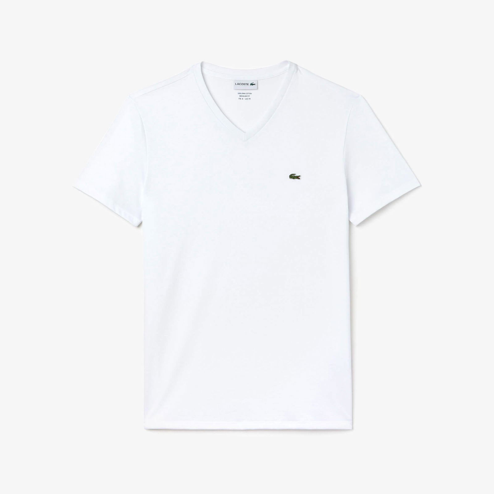 Lacoste Erkek V Yaka Beyaz T-Shirt
