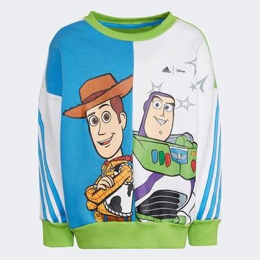  adidas x Disney Toy Story Crew Çocuk Mavi Sweatshirt