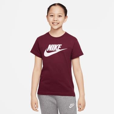  Nike Sportswear Basic Futura Çocuk Bordo T-Shirt