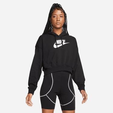  Nike Sportswear Club Fleece Gx Crop y Kadın Siyah Sweatshirt