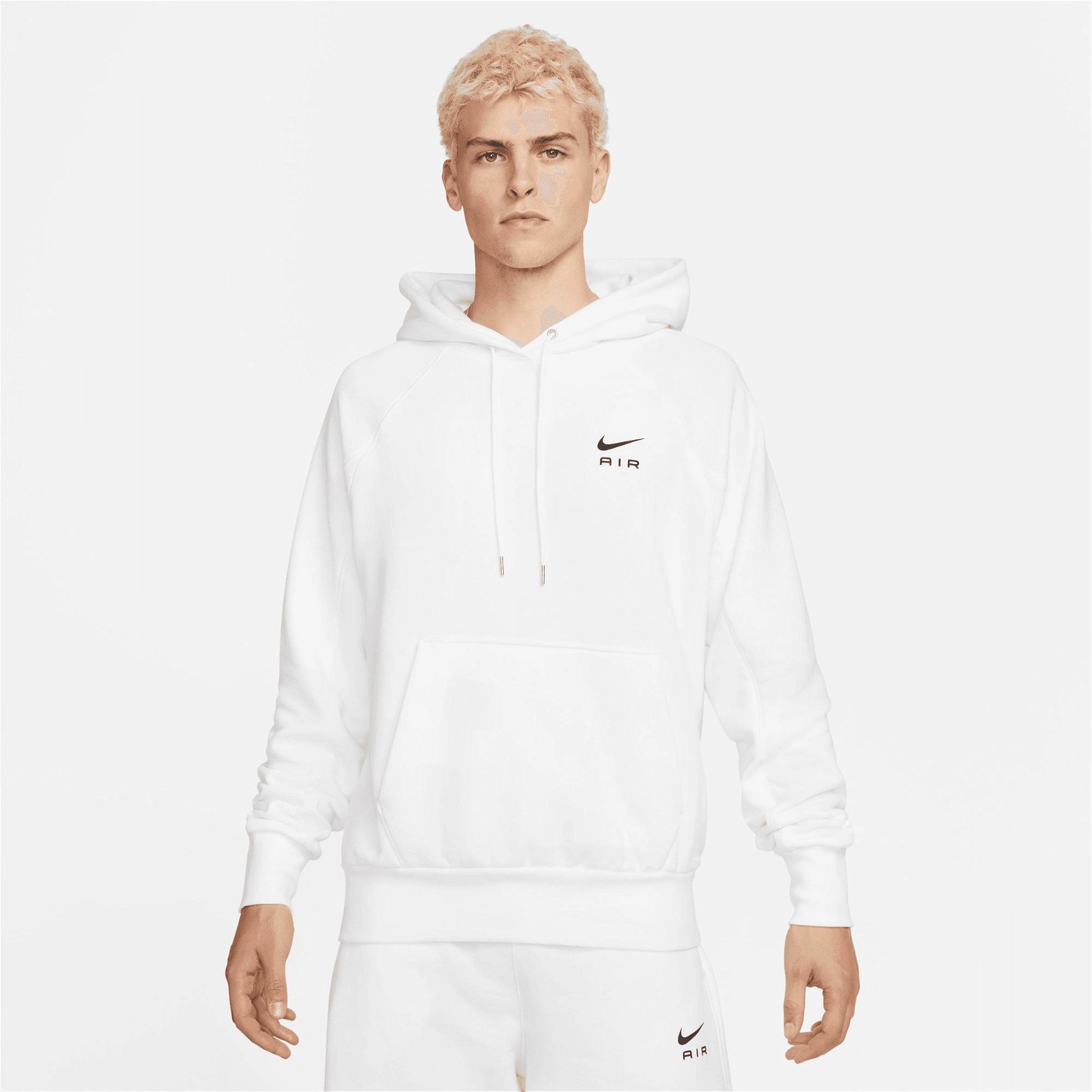 Nike Sportswear Air Fit Hoodie Erkek Beyaz Sweatshirt