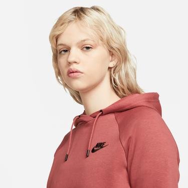  Nike Essential Fleece Hoodie Kadın Pembe Sweatshirt