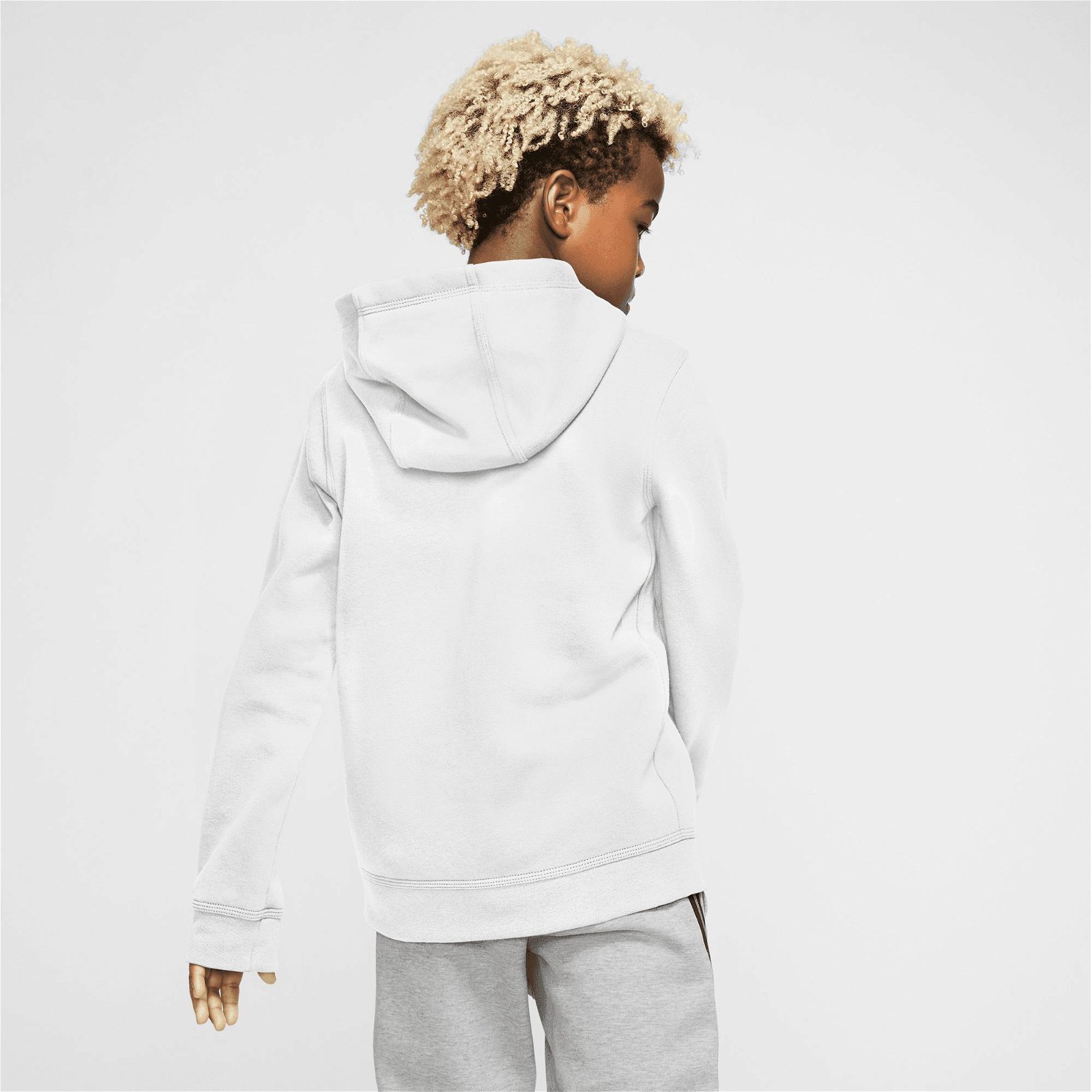 Nike Sportswear Club Pullover Hoodie Çocuk Beyaz Sweatshirt
