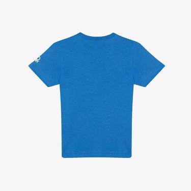  Benetton Logo Basic Çocuk Mavi T-Shirt