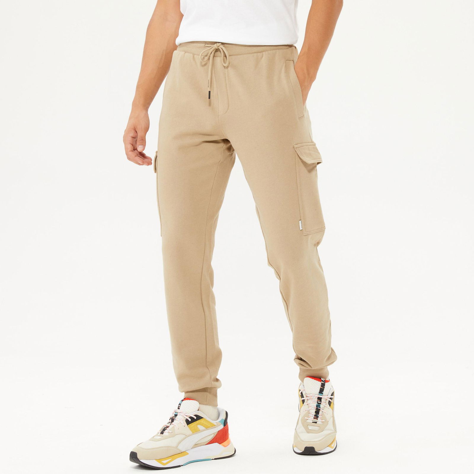 Jack & Jones St Gordon Shark Cargo Erkek Krem Eşofman Altı