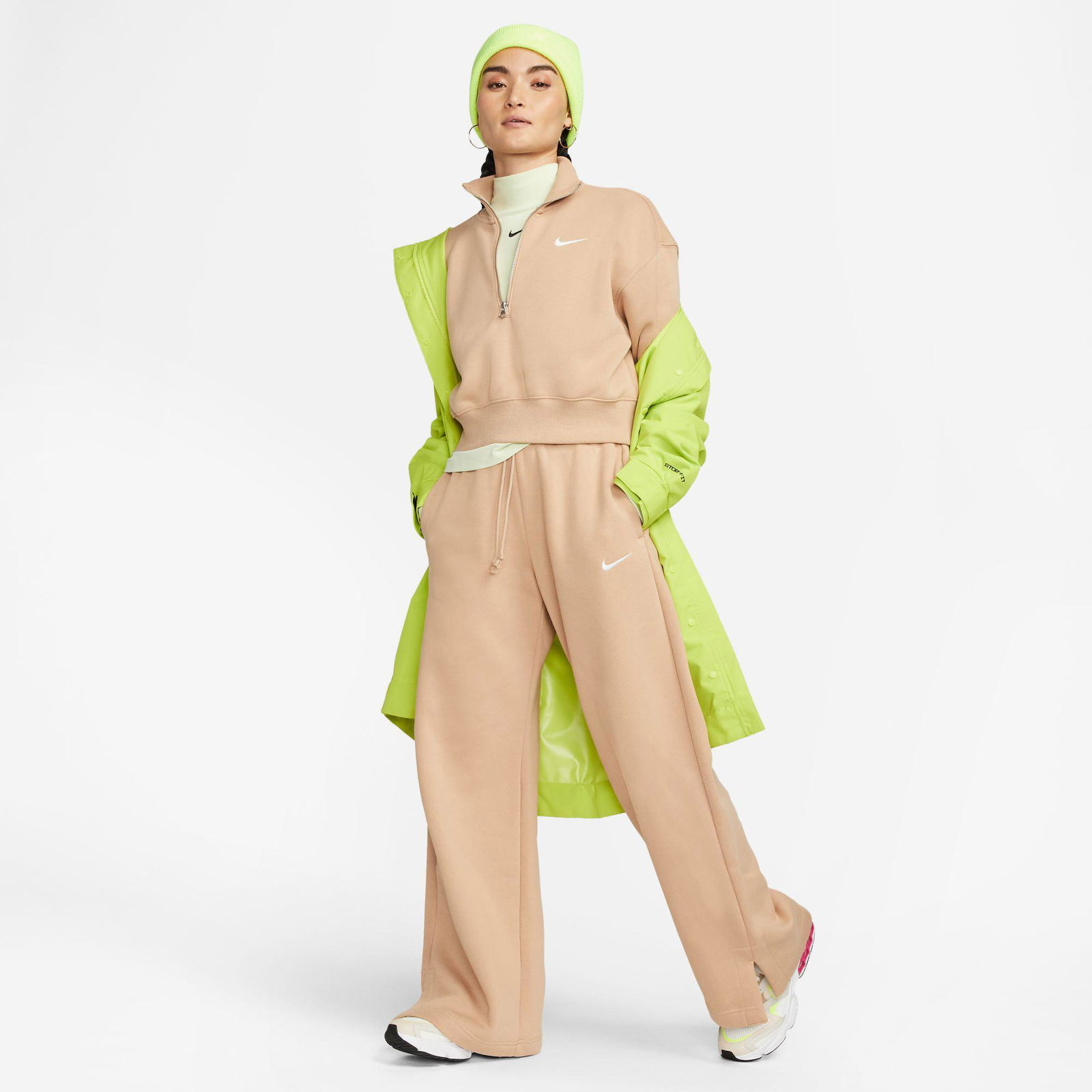 Nike Sportswear Phoenix Fleece Kadın Kahverengi Eşofman Altı