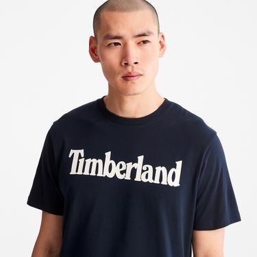  Timberland Kennebec Linear Erkek Lacivert T-Shirt