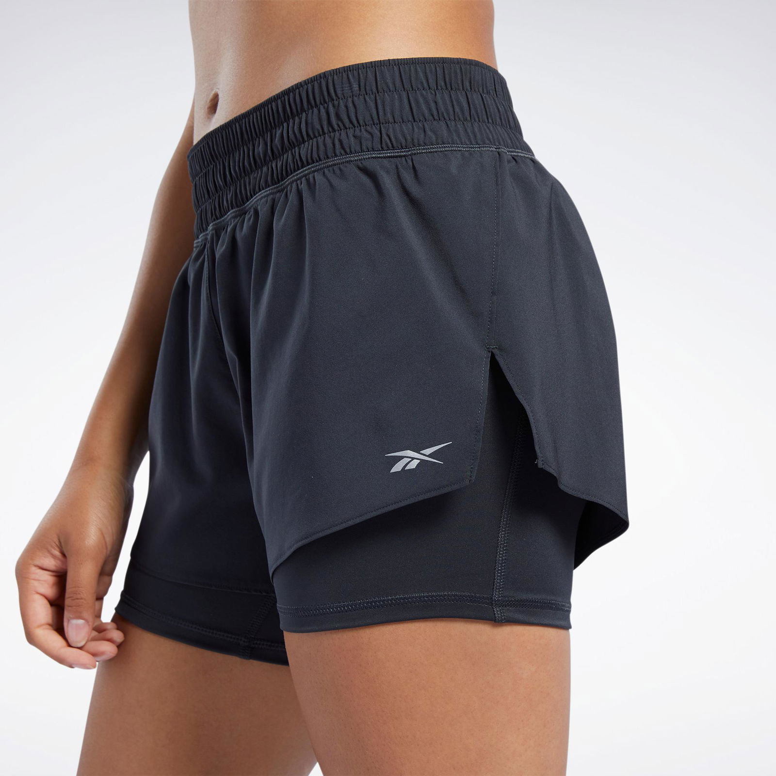 Reebok Wor Run 2 İn 1 Short Kadın Siyah Şort