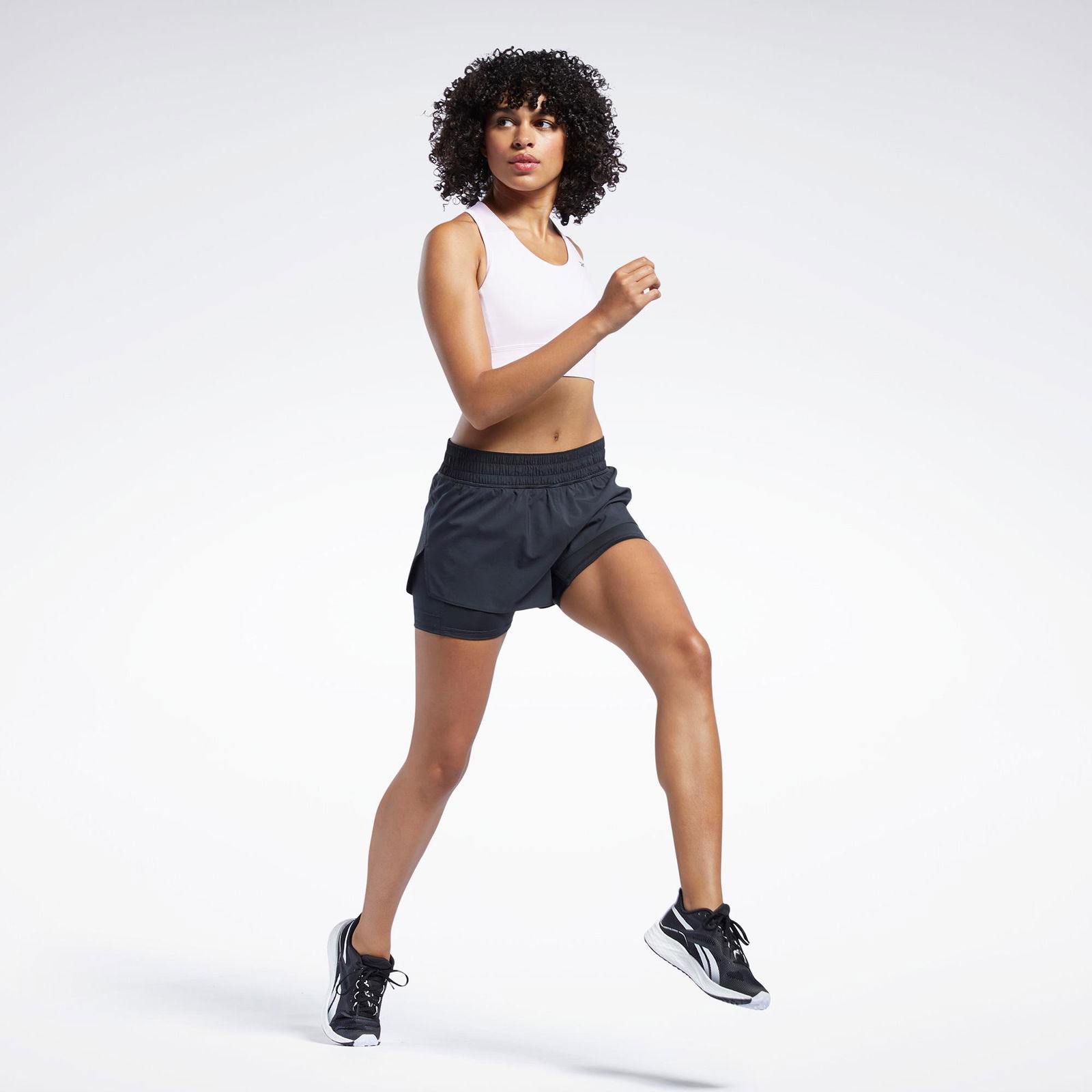 Reebok Wor Run 2 İn 1 Short Kadın Siyah Şort