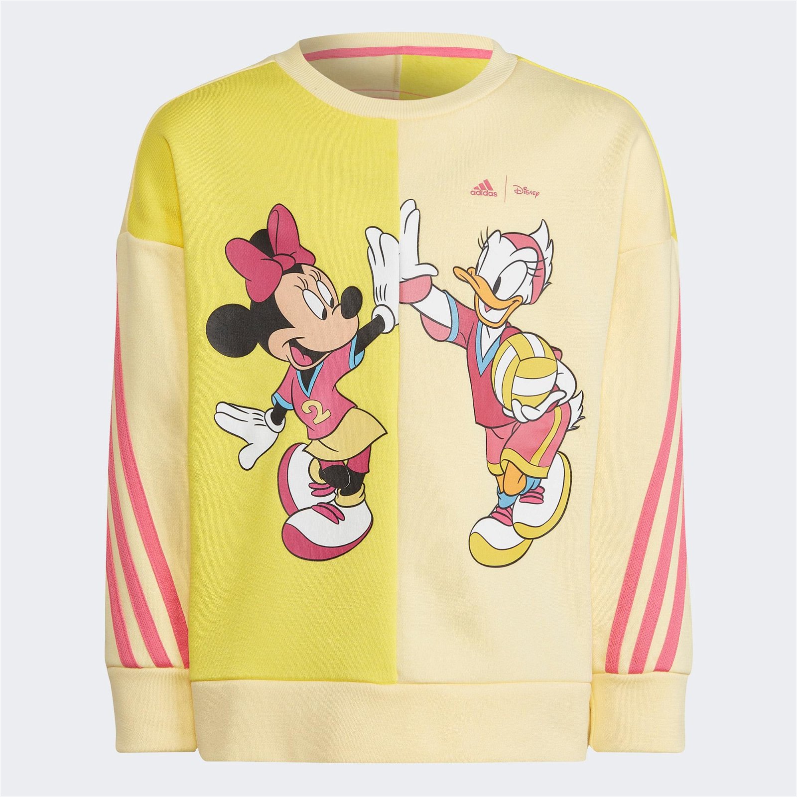 adidas  x Disney Daisy Duck Crew Çocuk Sarı Sweatshirt