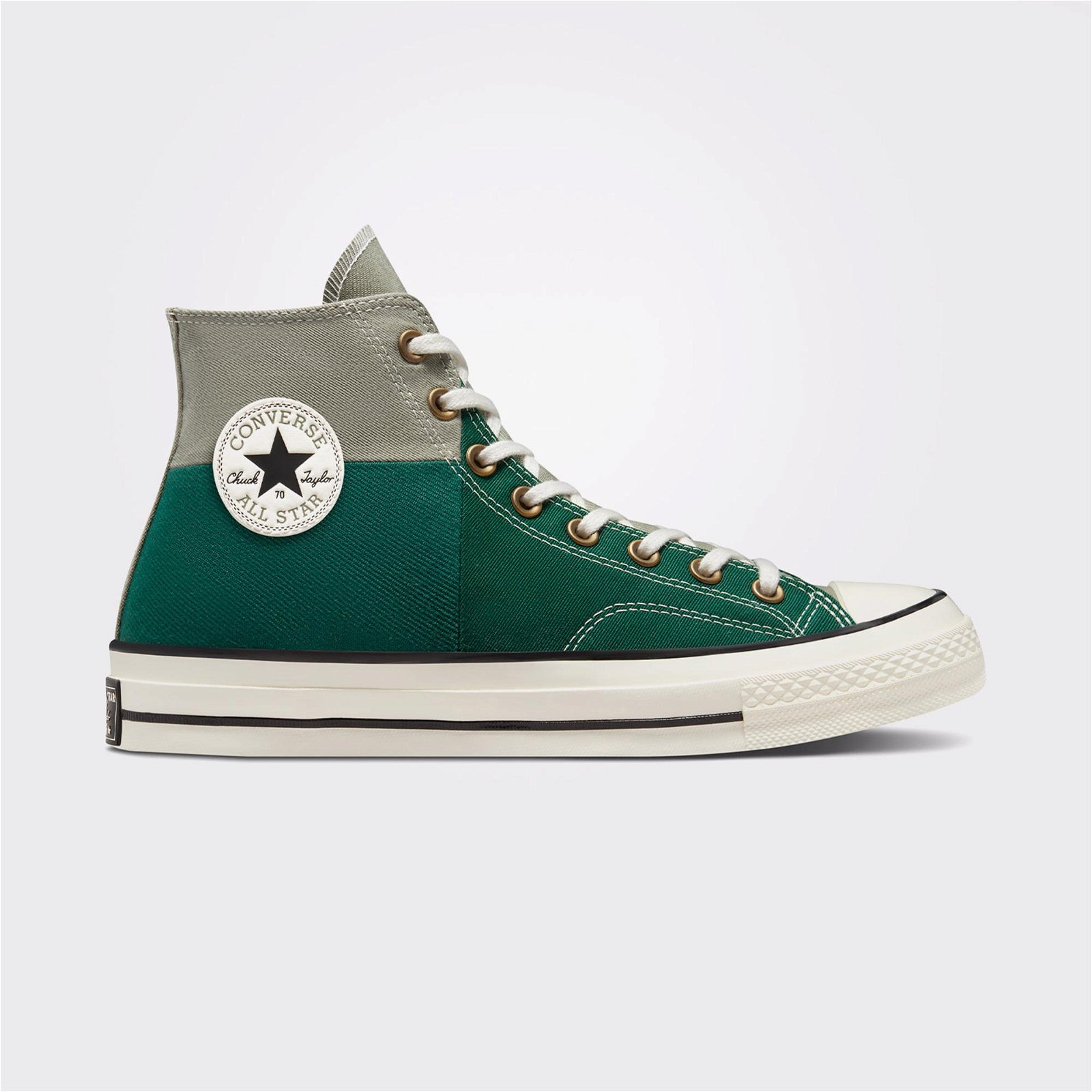 Converse High Chuck 70 Colorblocked Unisex Yeşil Sneaker