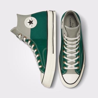  Converse High Chuck 70 Colorblocked Unisex Yeşil Sneaker