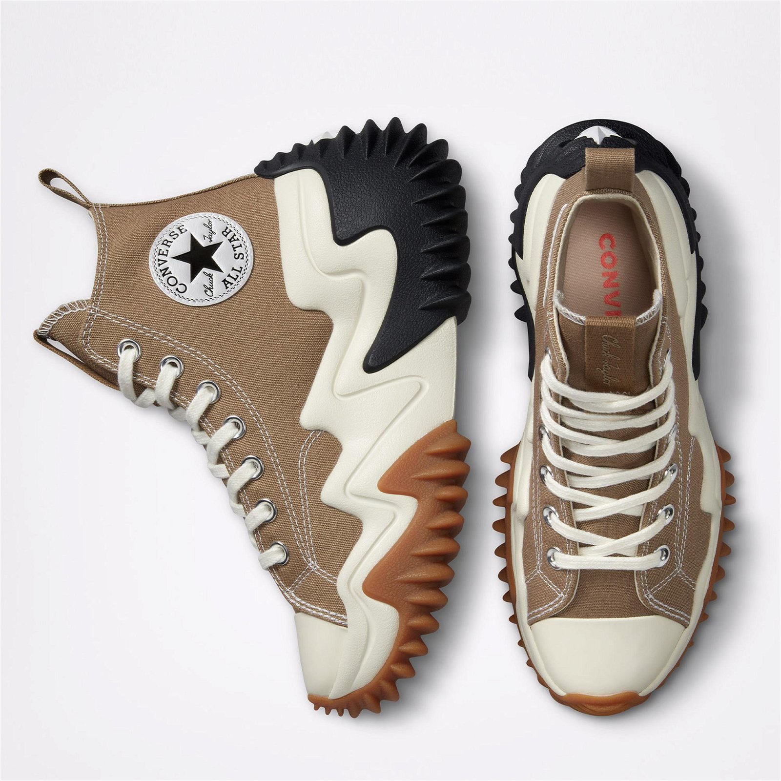Converse Platform Run Star Motion Canvas Platform Kadın Kahverengi Sneaker
