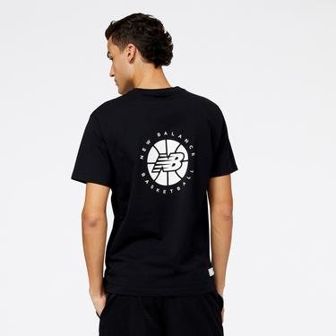  New Balance Hoops Essentials Fundamental Erkek Siyah T-Shirt