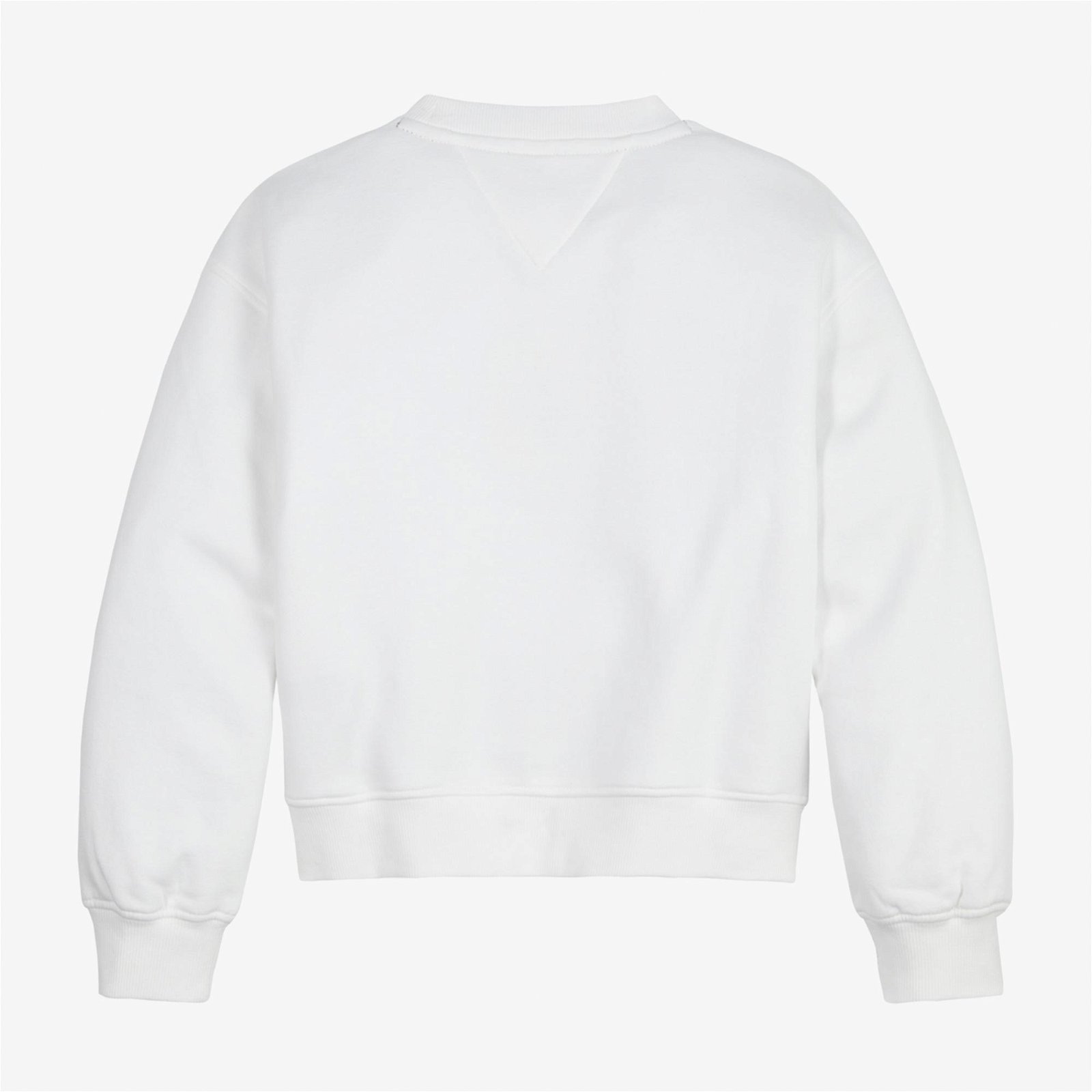 Tommy Hilfiger Essential Cnk Çocuk Beyaz Sweatshirt