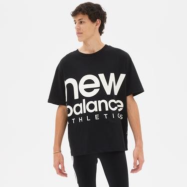  New Balance Athletics Out Of Bounds Unisex Siyah T-Shirt