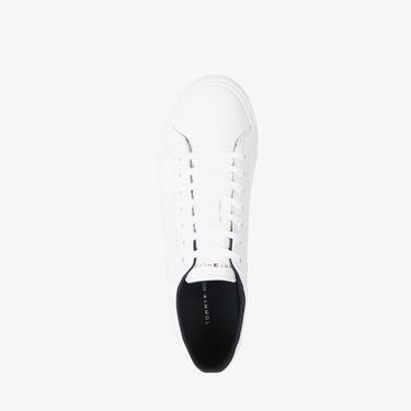  Tommy Hilfiger Vulc Modern Leather Erkek Beyaz Spor Ayakkabı