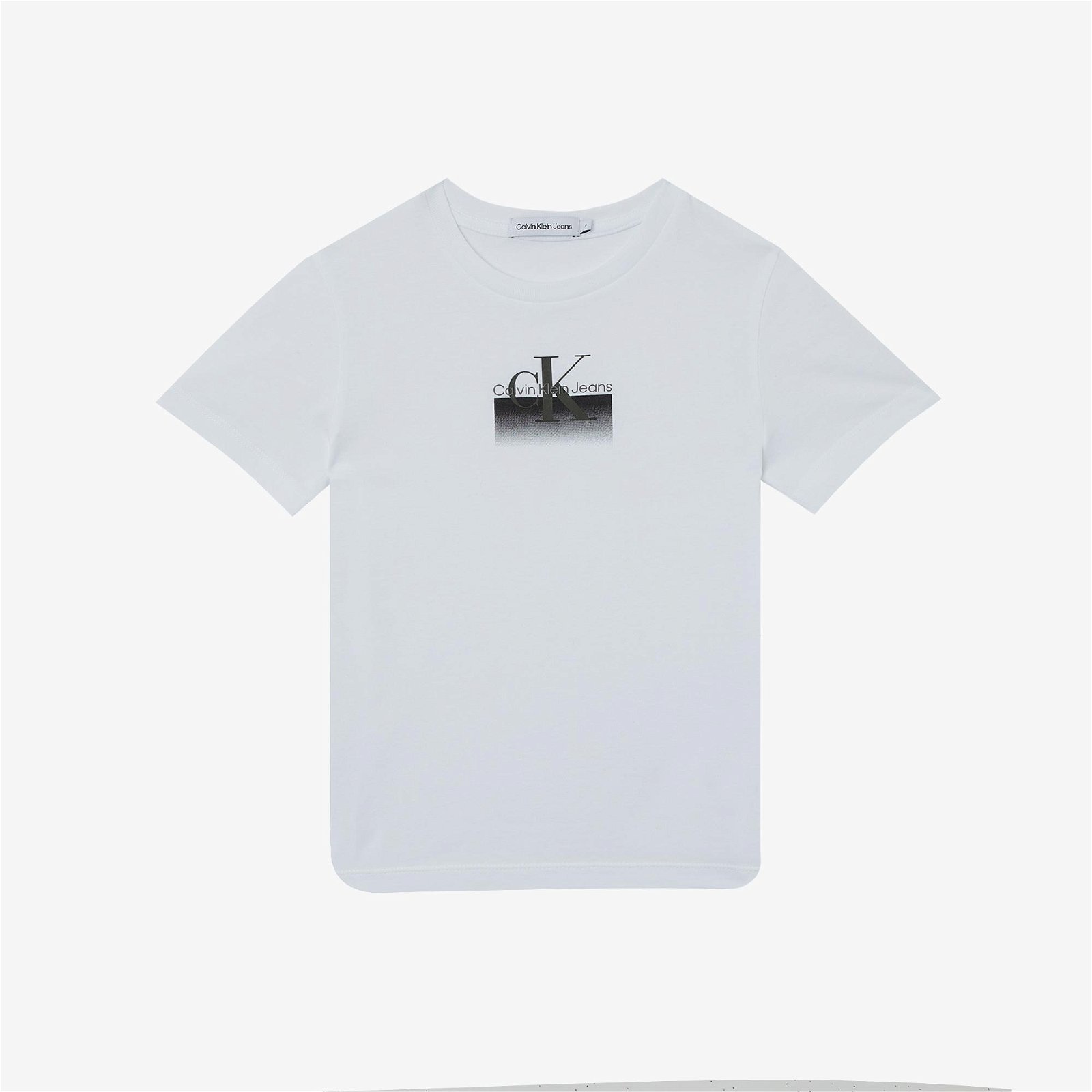 Calvin Klein Gradient Logo Çocuk Beyaz T-Shirt
