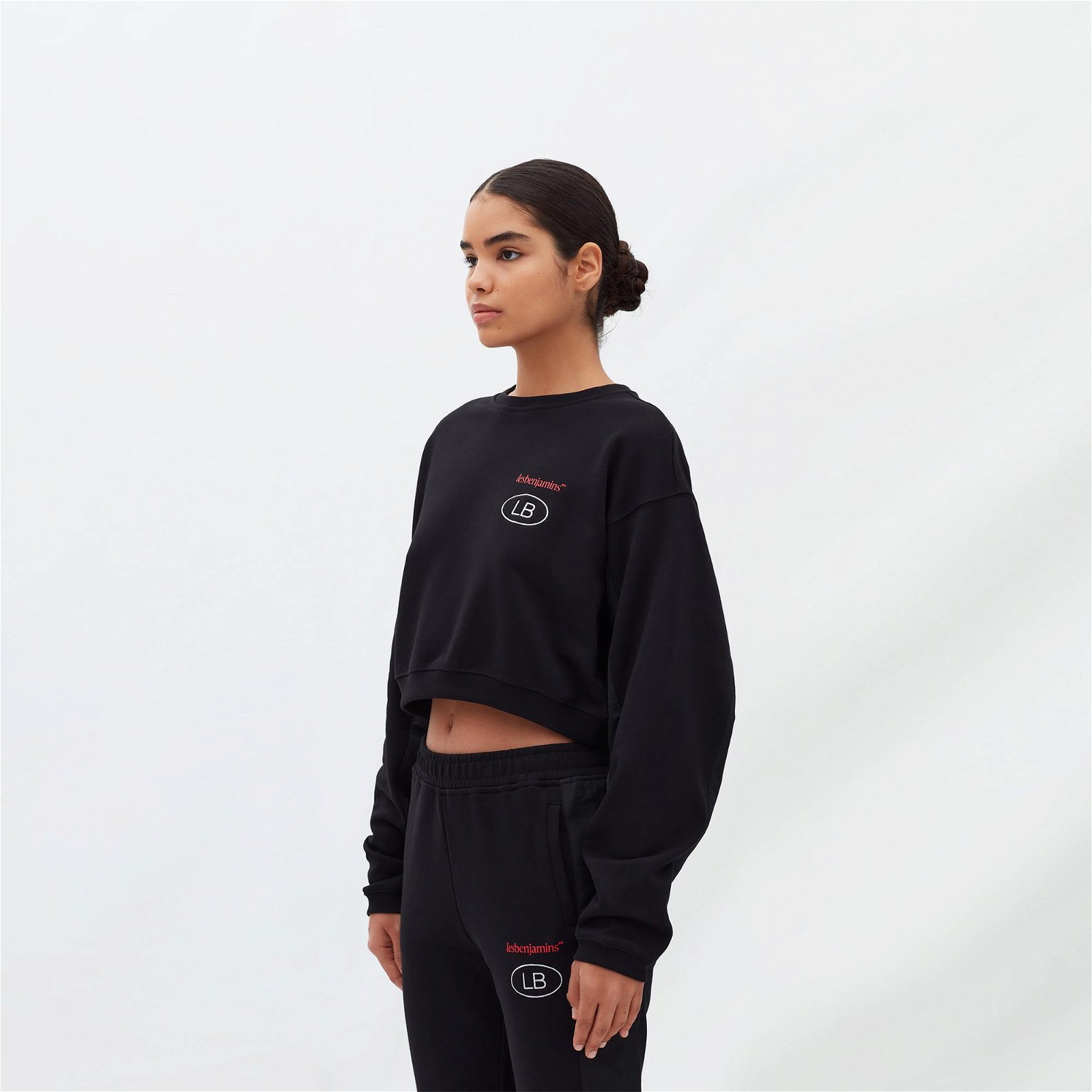 Les Benjamins Essentials Kadın Siyah Sweatshirt
