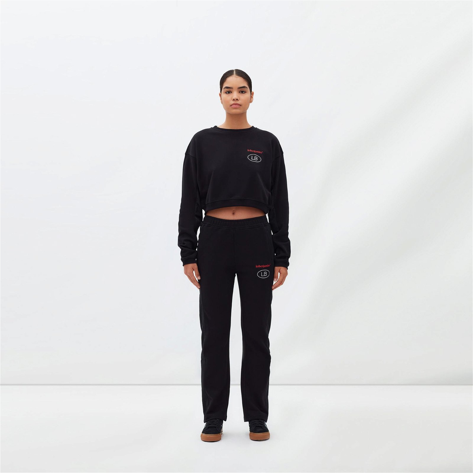 Les Benjamins Essentials Kadın Siyah Sweatshirt