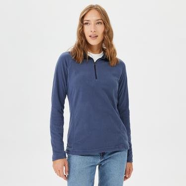  Columbia Ak1131 Glacial Iv 1/2 Zip Kadın Lacivert Sweatshirt