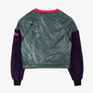  Skechers Capsule Coll Mix Fabric Kadın Krem Sweatshirt