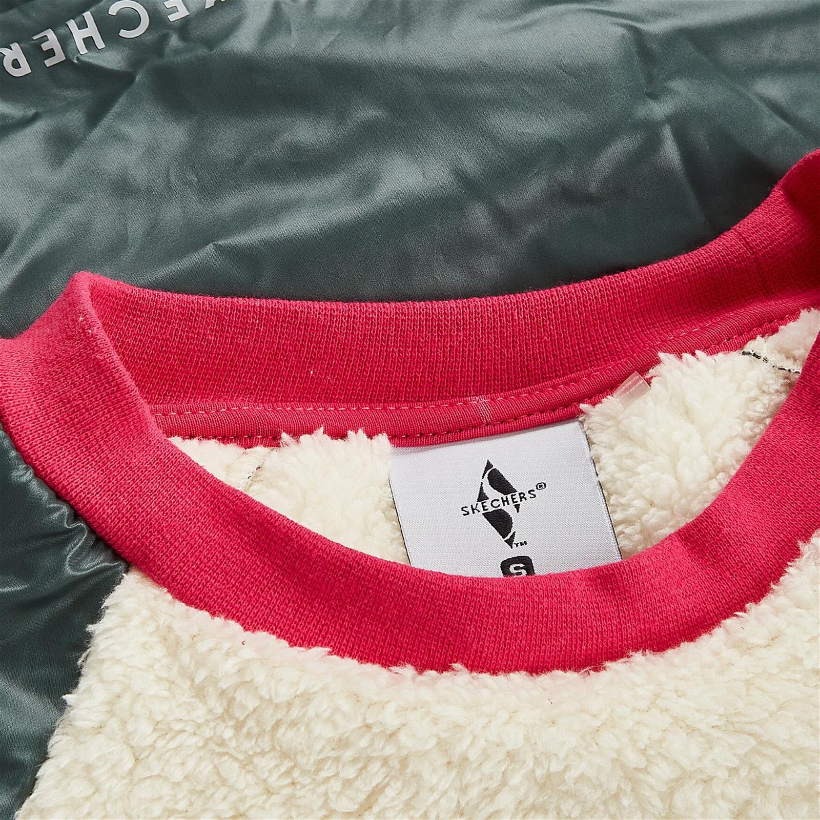 Skechers Capsule Coll Mix Fabric Kadın Krem Sweatshirt