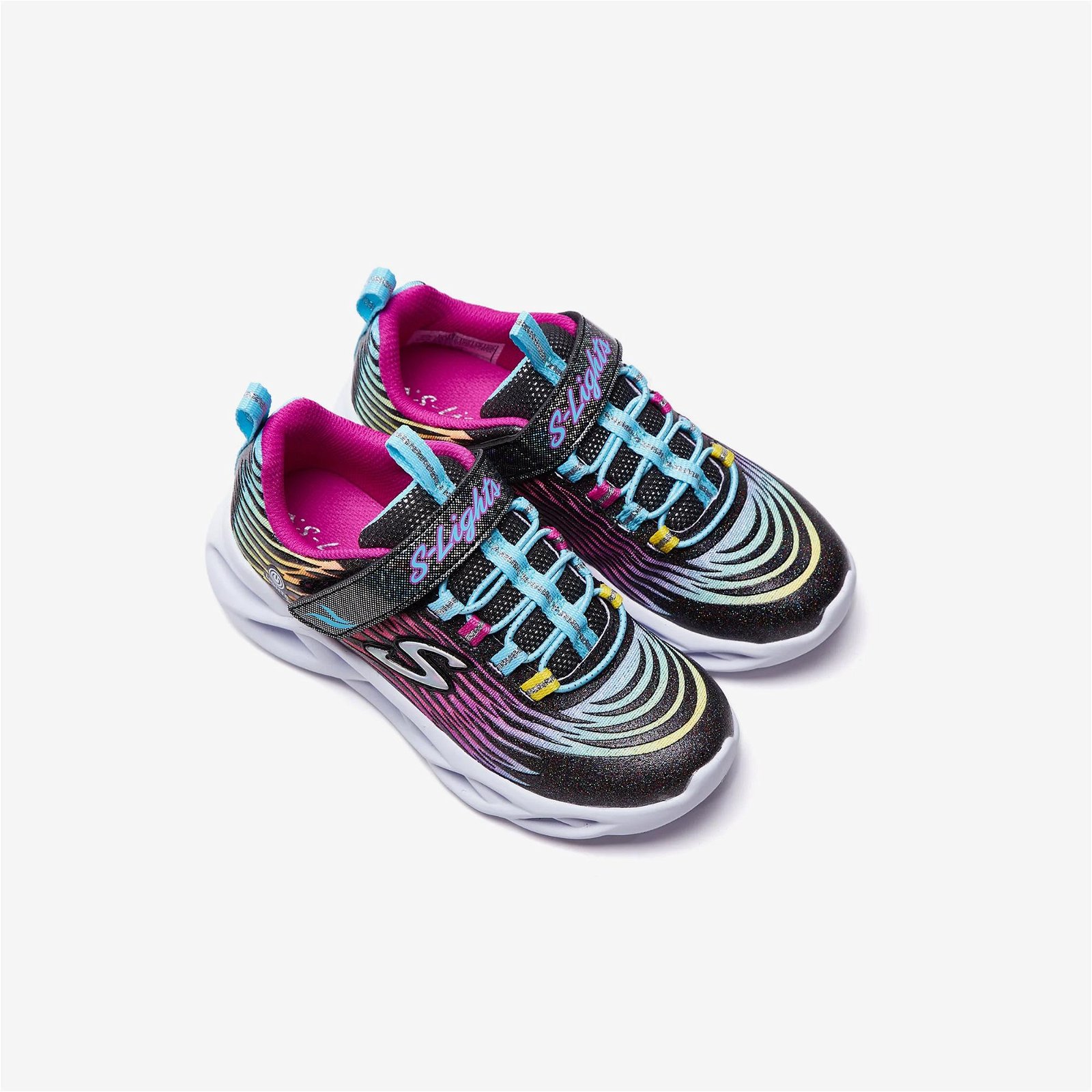 Skechers Twisty Brights-Mystical Bliss Çocuk Siyah Işıklı Spor Ayakkabı