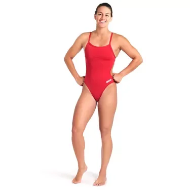  Team Swimsuit Challenge Solid Kadın Kırmızı Yüzücü Mayosu 004766450