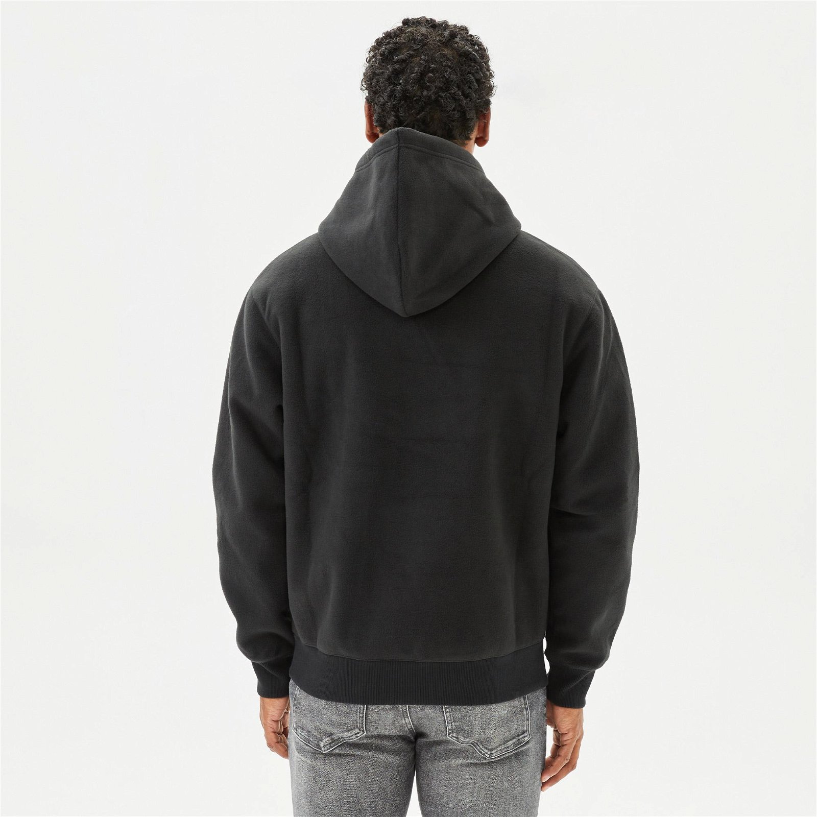 Calvin Klein Heavy Double Face Hoodie Erkek Siyah Sweatshirt