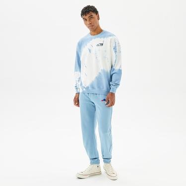  Fifty Pieces Erkek Mavi Batik Oversize Sweatshirt